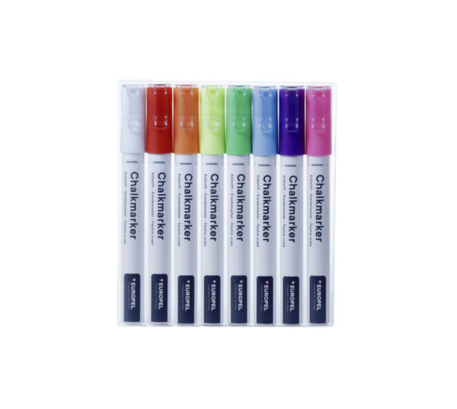 Krijtstift Europel 3mm assorti etui 8 stuks