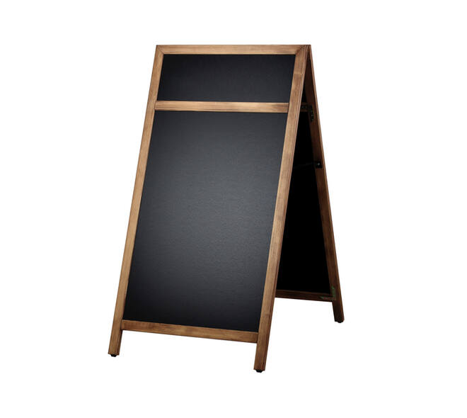 Krijt stoepbord Europel 660x1280mm DELUX natuur
