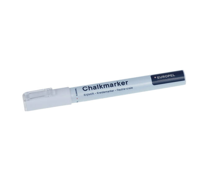 Krijtstift Europel 3mm wit etui 8 stuks