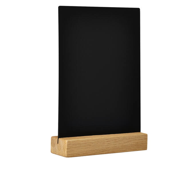 Krijtbord Europel houten voet A5 staand