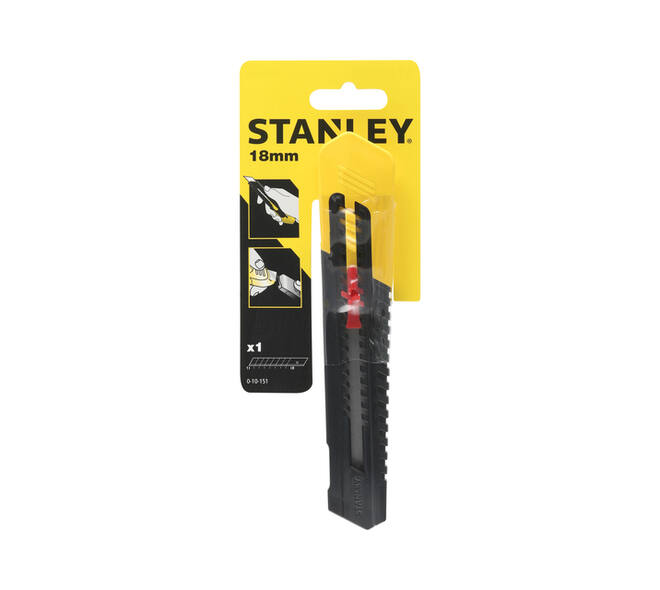 Afbreekmes Stanley SM 18mm antichoc blister à 1 stuk