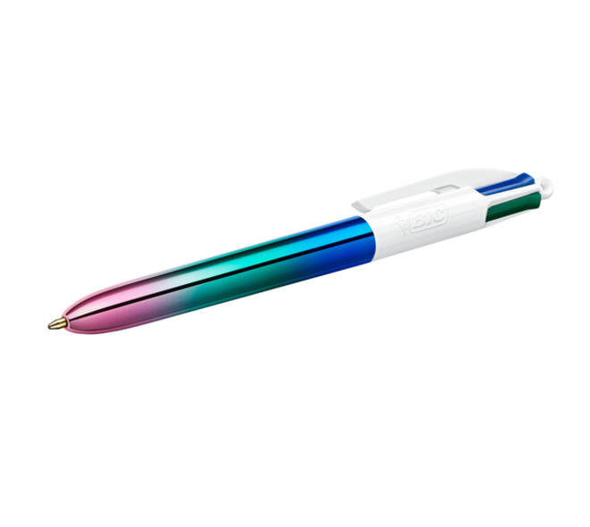 Balpen Bic 4kleuren gradient medium assorti