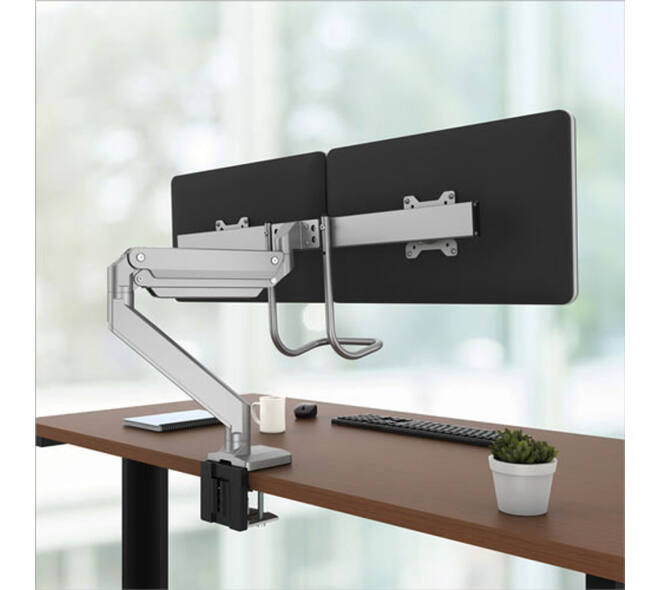 Monitorarm Fellowes Eppa Crossbar zilver