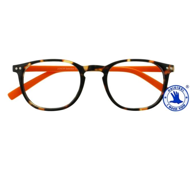 Leesbril I Need You +1.00 dpt Junior Selection bruin-oranje