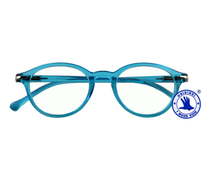 Leesbril I Need You +2.00 dpt Tropic blauw