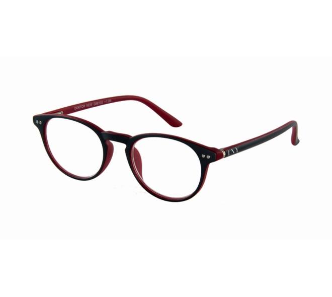 Leesbril I Need You +1.50 dpt Dokter New grijs-rood