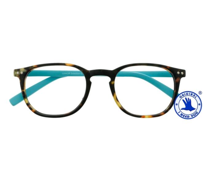 Leesbril I Need You +1.00 dpt Junior Selection bruin-turquoise