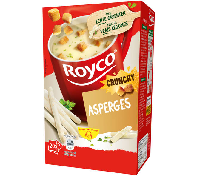 Soep Royco crunchy asperges 20 zakjes