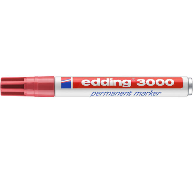 Viltstift edding 3000 rond 1.5-3mm karmijnrood