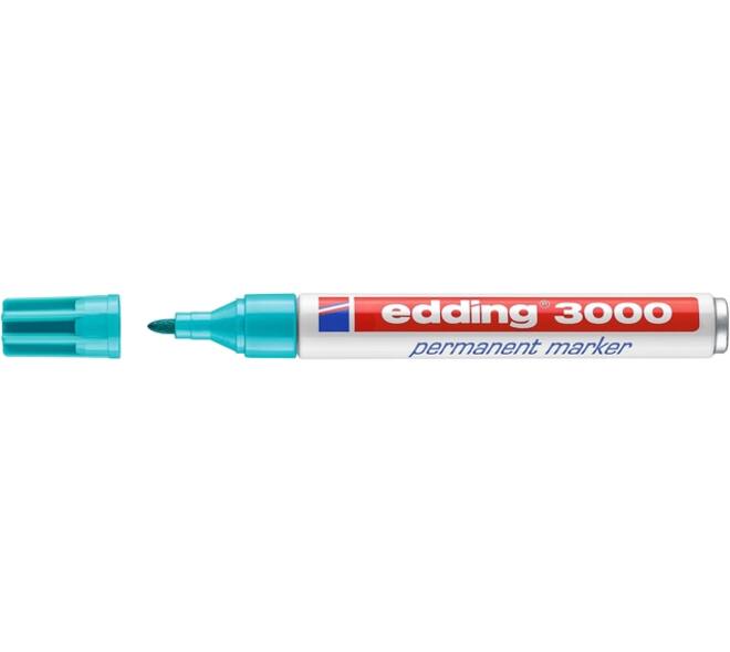 Viltstift edding 3000 rond 1.5-3mm turquoise