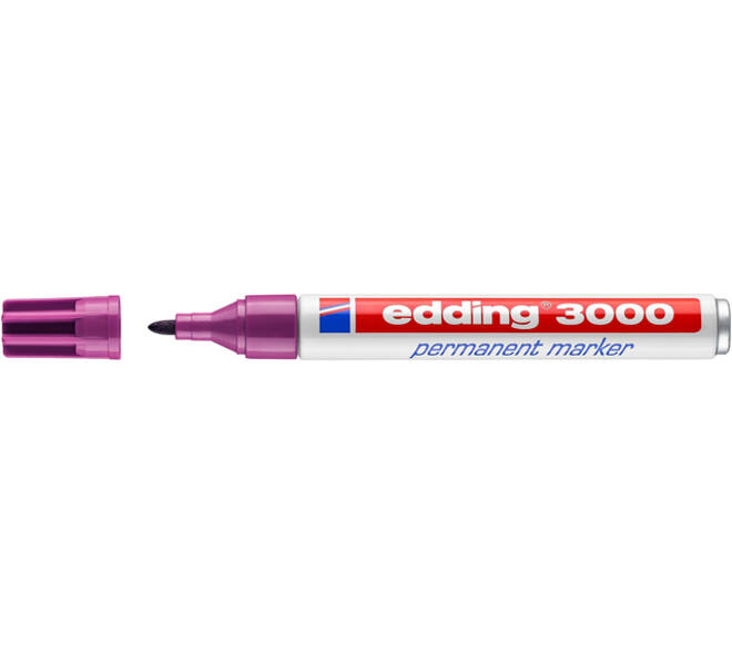 Viltstift edding 3000 rond 1.5-3mm rood violet