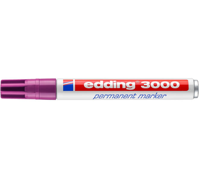 Viltstift edding 3000 rond 1.5-3mm rood violet