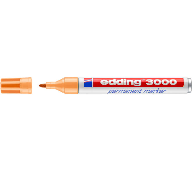 Viltstift edding 3000 rond 1.5-3mm lichtoranje