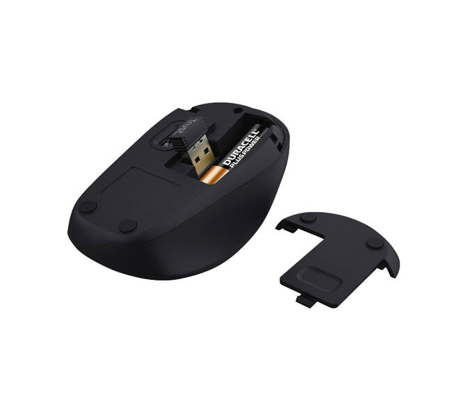 Muis Trust Yvi+ draadloos eco zwart