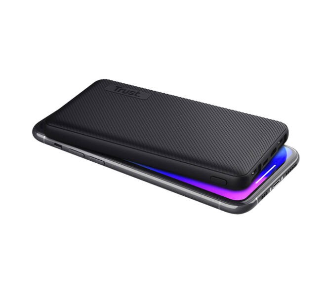 Powerbank Trust Primo 10.000 mAh eco zwart
