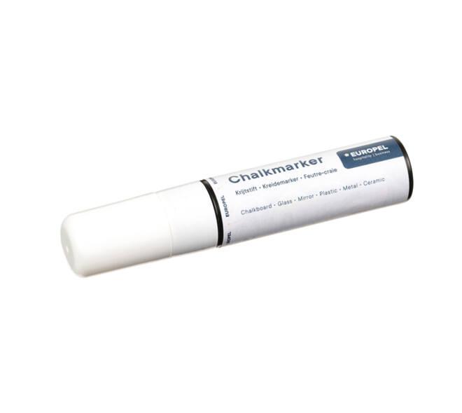 Krijtstift Europel 15mm wit blister 1 stuk