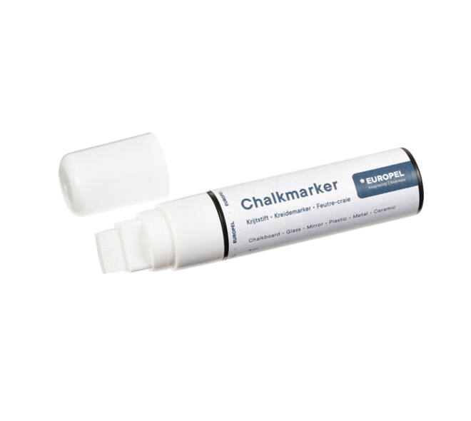 Krijtstift Europel 15mm wit blister 1 stuk