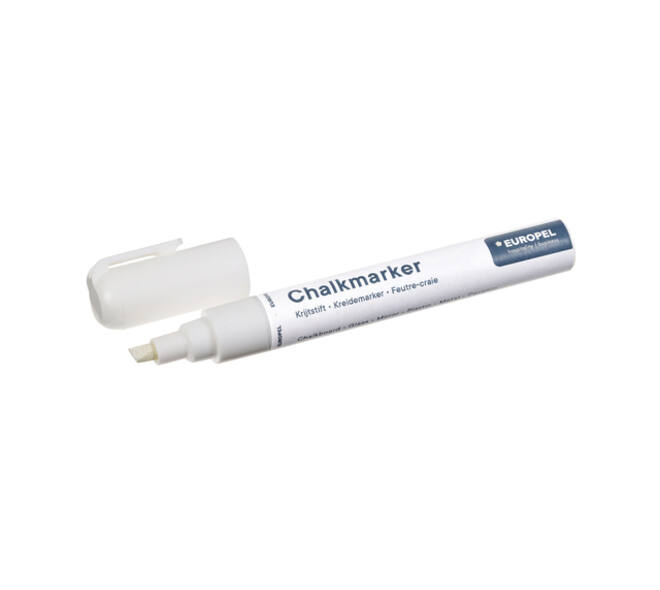 Krijtstift Europel 6mm wit blister 1 stuk