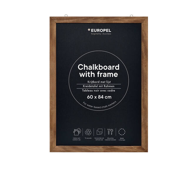 Krijtbord Europel met lijst 60x84cm natural