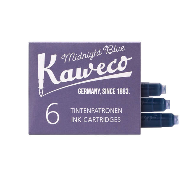 Inktpatroon Kaweco blauwzwart doosje à 6 stuks
