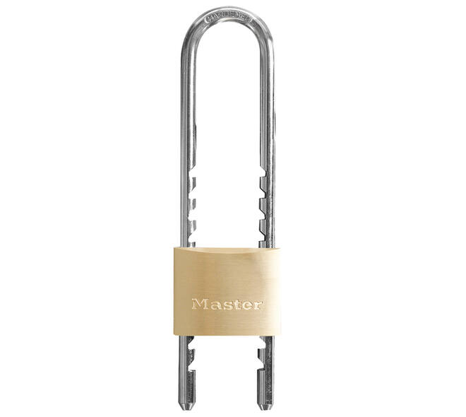 Hangslot MasterLock verstelbaar messing 50mm