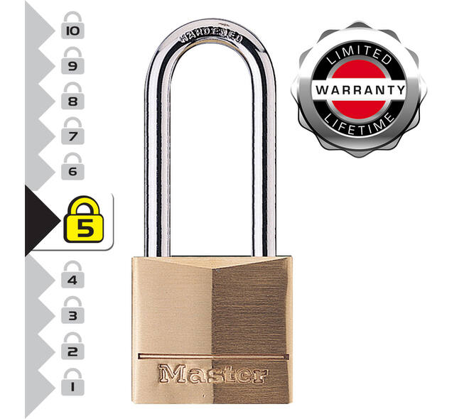 Hangslot MasterLock beugel 51mm messing 40mm