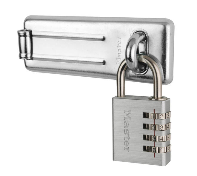 Hangslot MasterLock overval + aluminium 40mm