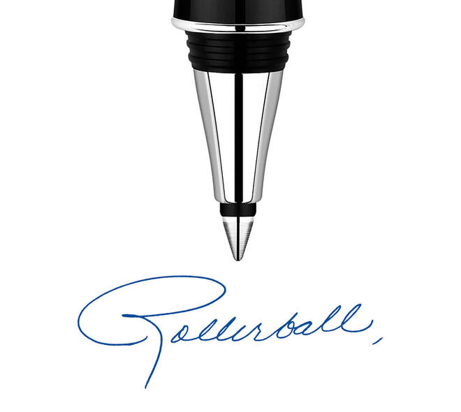 Rollerpenvulling Parker Quink medium blauw blister à 2 stuks