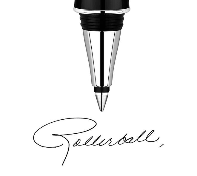 Rollerpenvulling Parker Quink medium zwart blister à 2 stuks