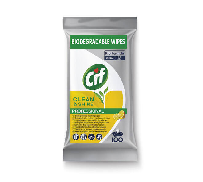 Reinigingsdoekjes CIF Pro formula Multi Clean&Shine 100 stuks