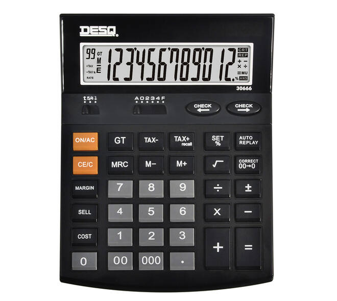 Rekenmachine Desq X-Large Check&Correct