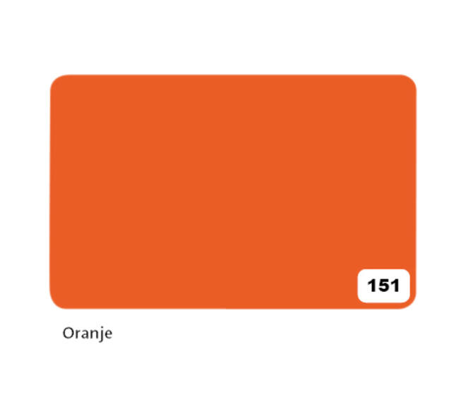 Etalagekarton Folia 1-zijdig 48x68cm 380gr nr151 oranje