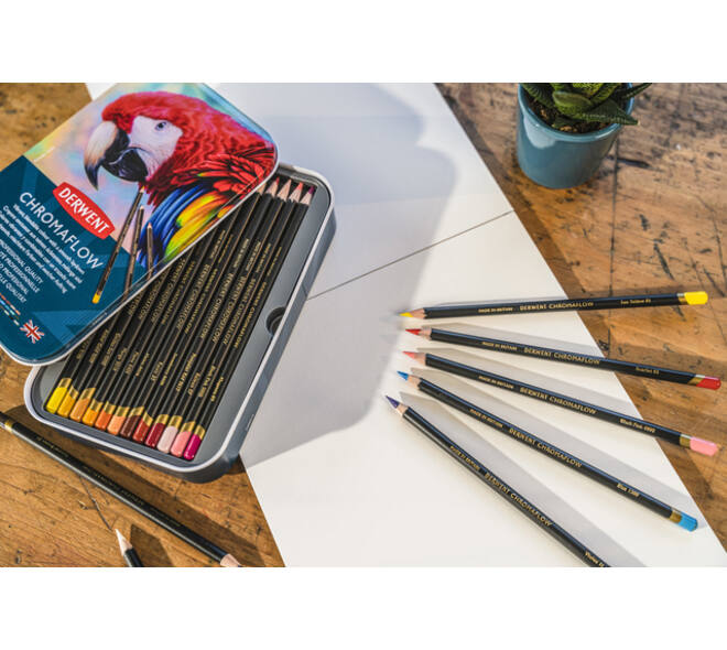 Kleurpotloden Derwent Chromaflow set à 24 kleuren