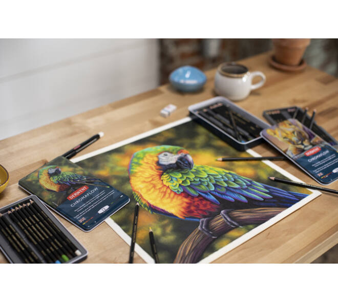 Kleurpotloden Derwent Chromaflow set à 24 kleuren