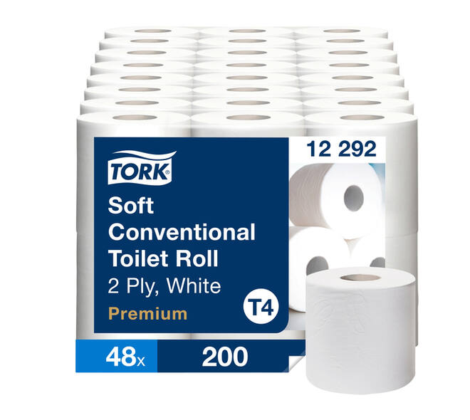 Toiletpapier Tork T4 Premium 2-laags 200 vel wit 12292