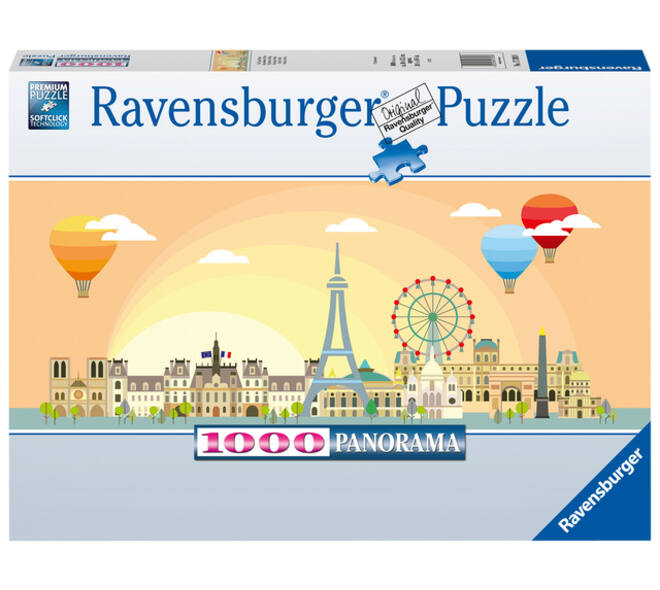 Puzzel Ravensburger Een dag in Parijs 1000 stukjes