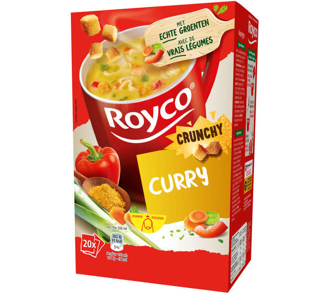 Soep Royco crunchy curry 20 zakjes