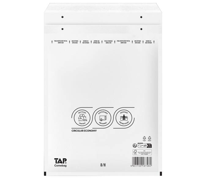 Envelop TAP Comebag luchtkussen nr18 290x370mm 100 stuks