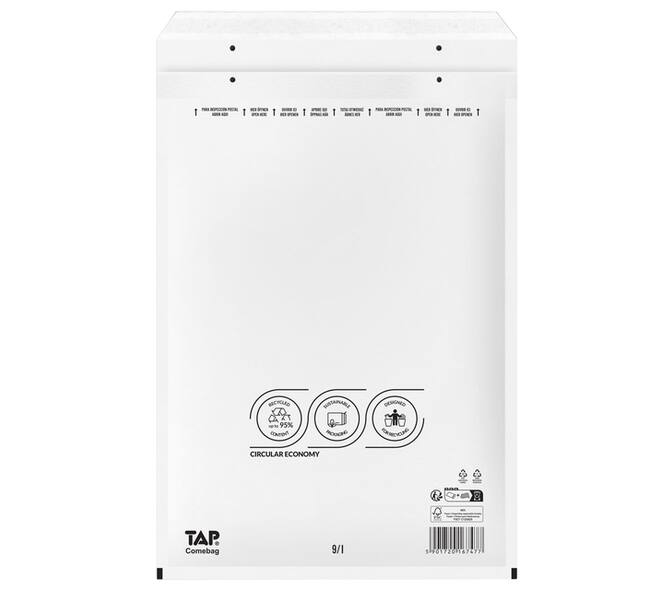Envelop TAP Comebag luchtkussen nr19 320x455mm 100 stuks