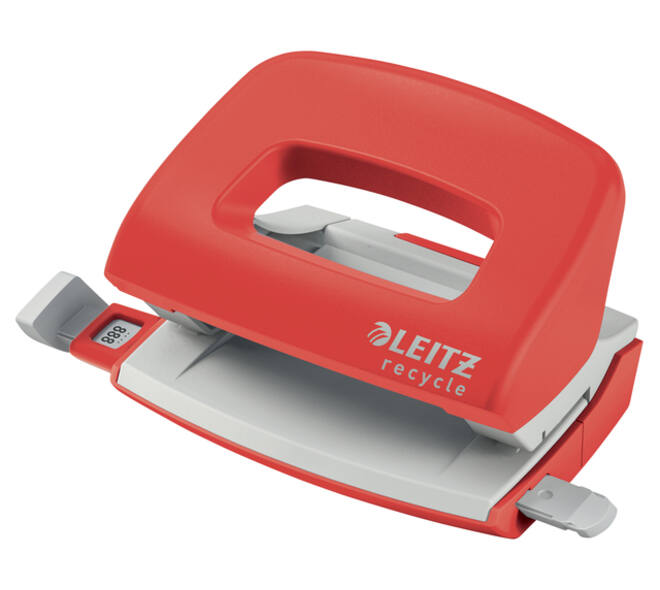 Perforator Leitz Nexxt  Recycle mini 10 vel rood
