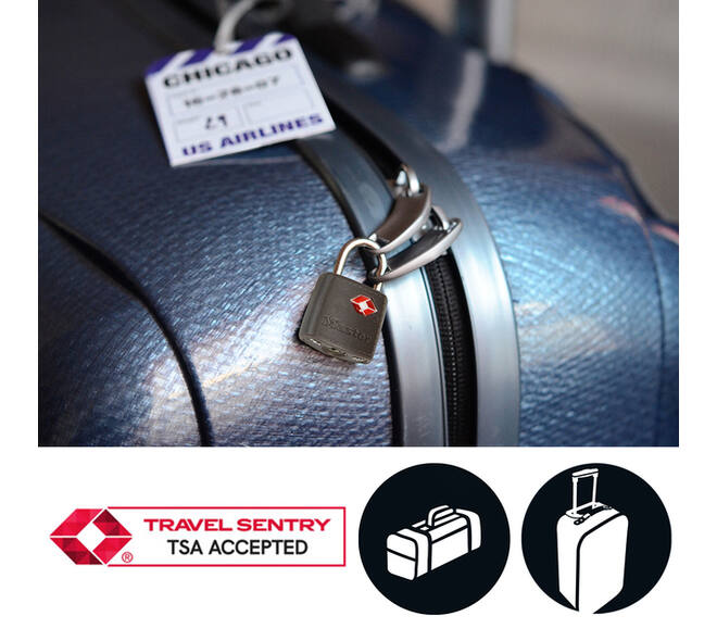 Hangslot Masterlock 2 gelijksluitend ABS cover TSA assorti in willekeurige kleur 30mm 2 stuks