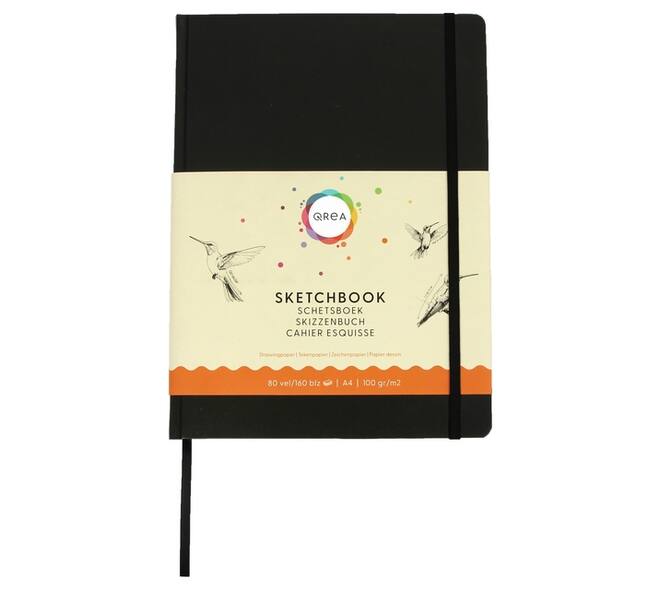Tekenboek Qrea A4 80 vel 100gr