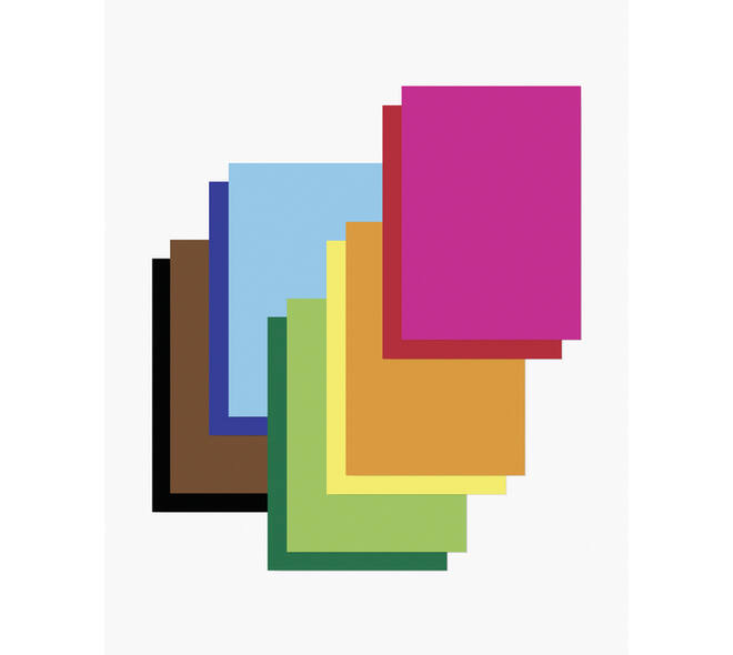 Etalagekarton Folia 1-zijdig 48x68cm 380gr nr926 fluor roze