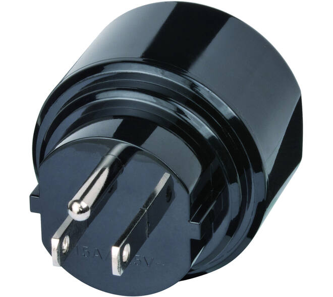 Reisstekker Brennenstuhl adapter USA met aarding  zwart