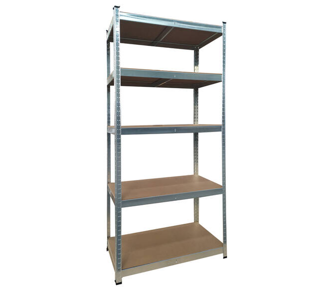 Stellingkast BRASQ 5 borden 90x40x180cm SU175 max 875 KG zilver
