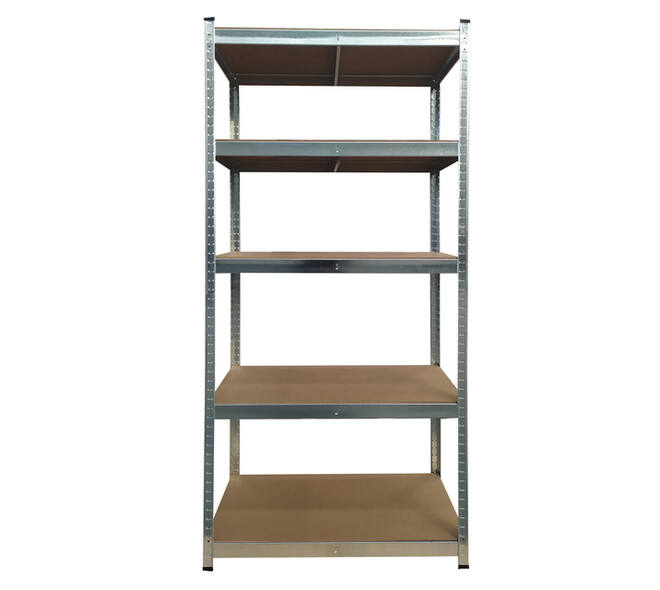 Stellingkast BRASQ 5 borden 90x40x180cm SU175 max 875 KG zilver