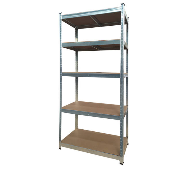 Stellingkast BRASQ 5 borden 90x40x180cm SU175 max 875 KG zilver
