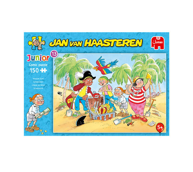 Puzzel Jan van Haasteren Junior 13 Treasure Hunt 150 stukjes