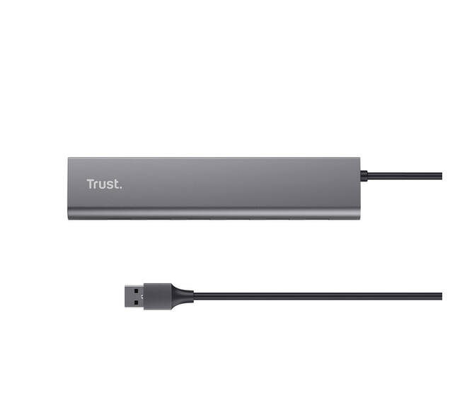 Hub Trust HALYX 7-port USB-A 3.2 zilver