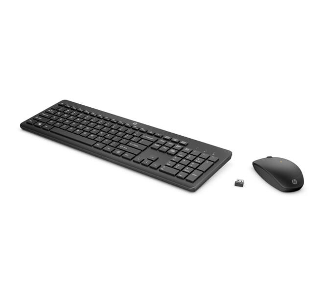 Toetsenbord + muis HP 235 draadloos QWERTY zwart